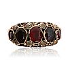 VICTORIAN 9CT GOLD GARNET RING at Ross's Online Art Auctions
