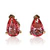 18CT GOLD RUBY EARRINGS at Ross's Online Art Auctions