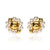 18CT GOLD PEARL EARRINGS at Ross's Online Art Auctions