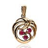 9CT GOLD RUBY PENDANT at Ross's Online Art Auctions