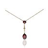 VICTORIAN 9CT GOLD GARNET NECKLACE at Ross's Online Art Auctions