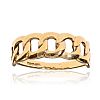 9CT GOLD LINK RING at Ross's Online Art Auctions