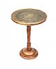 ENGRAVED BRASS LAMP TABLE at Ross's Online Art Auctions
