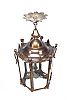 VINTAGE BRONZED HALL LANTERN at Ross's Online Art Auctions