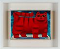 THE RED PUSSY by Graham Knuttel at Ross's Online Art Auctions