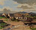 FISHING COVE, DOOEY, ATLANTIC DRIVE, DONEGAL by Maurice Canning Wilks ARHA RUA at Ross's Online Art Auctions