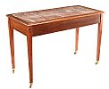 A NINETEENTH CENTURY MAHOGANY & SATINWOOD BANDED SIDE TABLE at Ross's Online Art Auctions