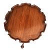 A REPRODUCTION MAHOGANY PIECRUST TOP TABLE at Ross's Online Art Auctions