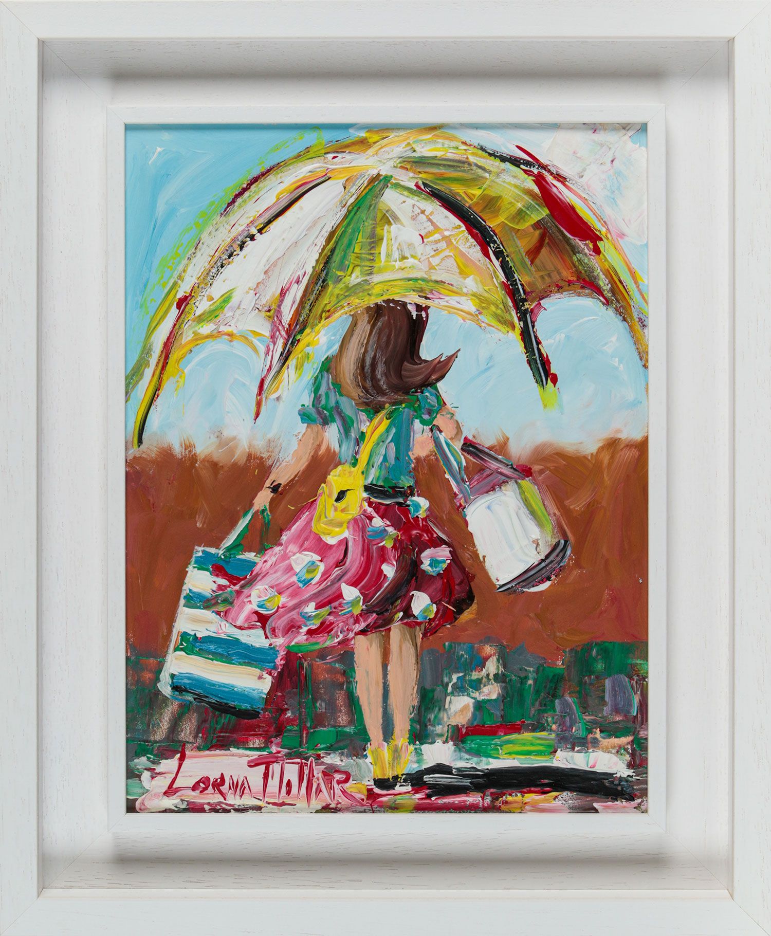 GOOD DAY SHOPPING by Lorna Millar at Ross's Online Art Auctions