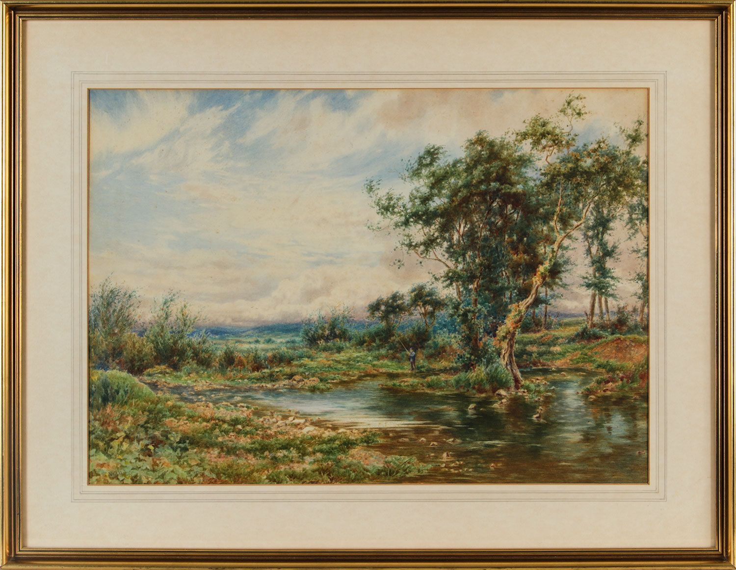 OUT FISHING by William Hoyles at Ross's Online Art Auctions