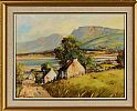 COTTAGES ON THE ANTRIM COAST NEAR GLENARM by Henry McLaughlin at Ross's Online Art Auctions