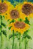 SUNFLOWERS by Leslie P. Rainey at Ross's Online Art Auctions