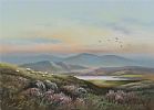 GROUSE IN FLIGHT OVER UPLAND by Wendy Reeves at Ross's Online Art Auctions
