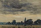 COWS GRAZING , NORFOLK by David A. Baxter at Ross's Online Art Auctions