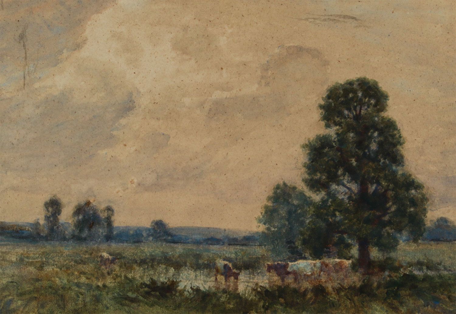 CATTLE GRAZING by David A. Baxter at Ross's Online Art Auctions