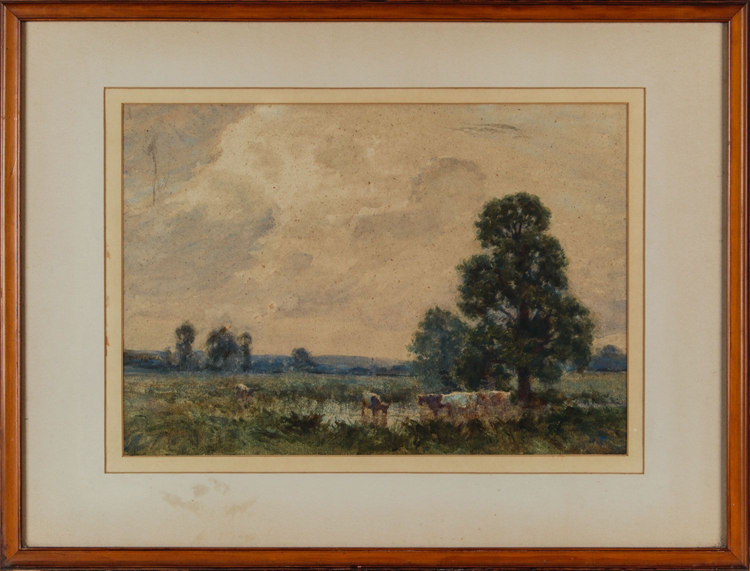 CATTLE GRAZING by David A. Baxter at Ross's Online Art Auctions