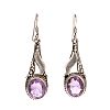STERLING SILVER AMETHYST EARRINGS at Ross's Online Art Auctions