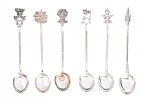CASED SET OF SILVER COFFEE SPOONS at Ross's Online Art Auctions