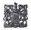 VICTORIAN CAST IRON ROYAL COAT OF ARMS PLAQUE at Ross's Online Art Auctions
