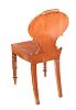A VICTORIAN MAHOGANY HALL CHAIR at Ross's Online Art Auctions