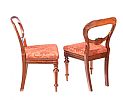 PAIR OF VICTORIAN BALLOON BACK SIDE CHAIRS at Ross's Online Art Auctions