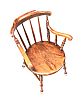 ANTIQUE MAHOGANY PENNY WINDSOR CHAIR at Ross's Online Art Auctions