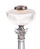 FINE VICTORIAN SILVER PLATED OIL LAMP at Ross's Online Art Auctions