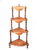 VICTORIAN INLAID WALNUT WHATNOT at Ross's Online Art Auctions