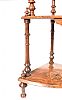 VICTORIAN INLAID WALNUT WHATNOT at Ross's Online Art Auctions