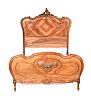 VINTAGE 4FT 6 INCHES FRENCH WALNUT BED at Ross's Online Art Auctions