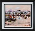 BOATS AT THE CLADDAGH, GALWAY by Niall Campion at Ross's Online Art Auctions