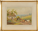 TENDING CATTLE by H. Murray at Ross's Online Art Auctions