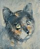 THE GREEN EYED CAT by Con Campbell at Ross's Online Art Auctions