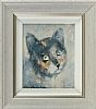 THE GREEN EYED CAT by Con Campbell at Ross's Online Art Auctions