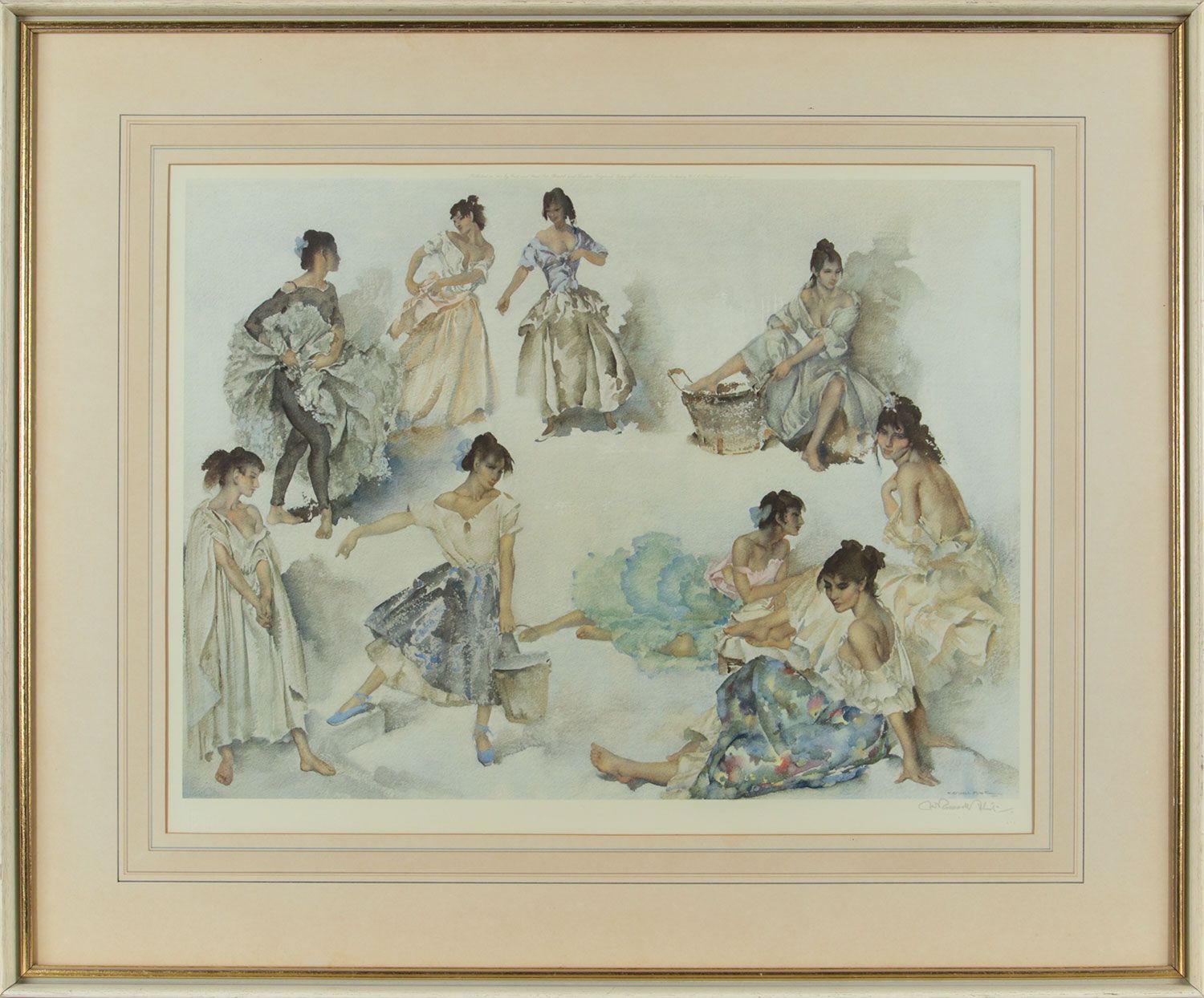 FEMALE STUDIES by Sir William Russell Flint RA at Ross's Online Art Auctions