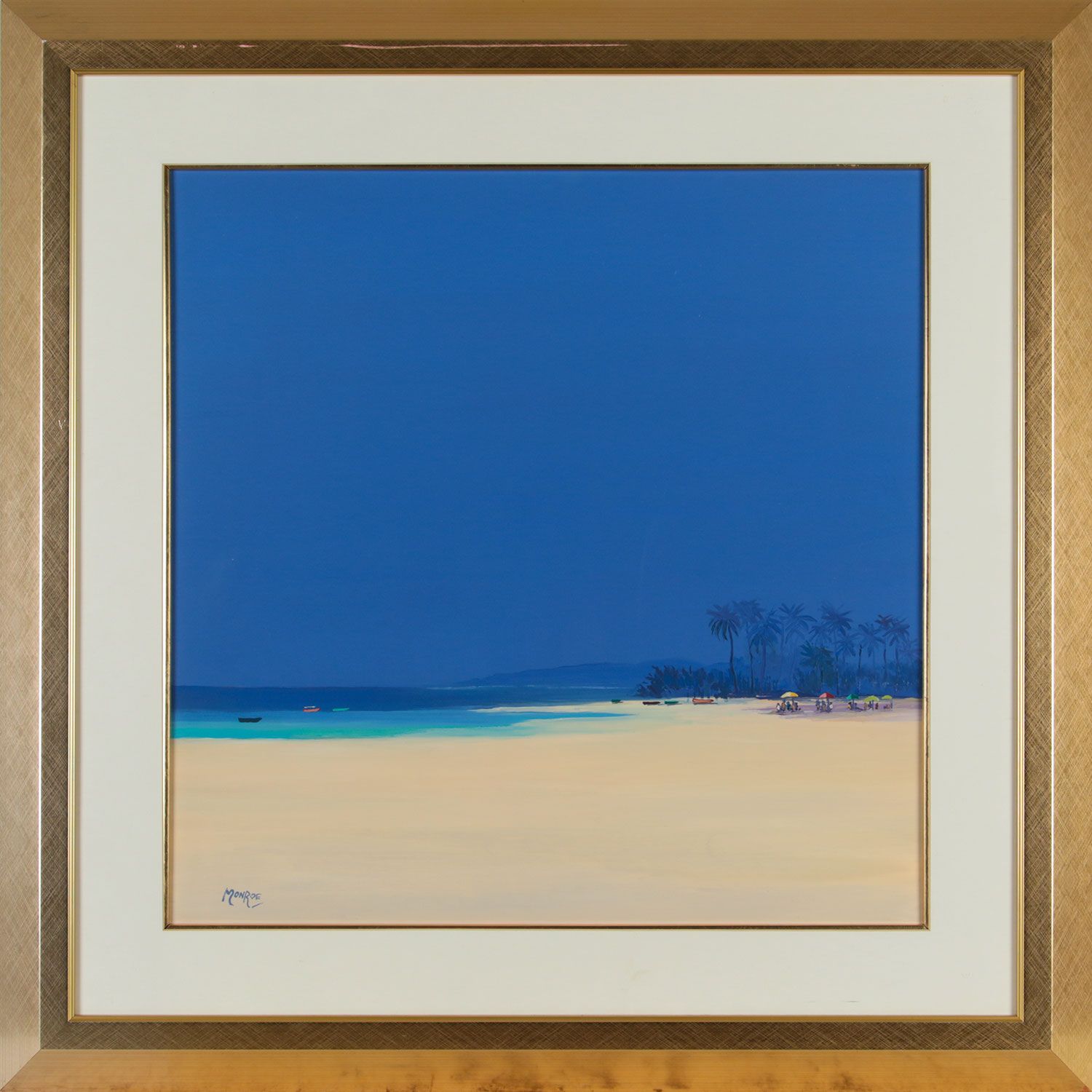 SUMMER BEACH by Desmond Monroe at Ross's Online Art Auctions