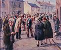 FAIR DAY, BALLYCASTLE by Charles McAuley at Ross's Online Art Auctions