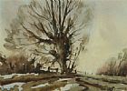 WINTER TREES by Wilfred Haughton RUA at Ross's Online Art Auctions