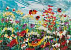 WILD FLOWER MEADOW by Evelina Vine at Ross's Online Art Auctions
