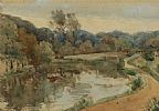 BOATING ON THE RIVER LAGAN by G. Waters at Ross's Online Art Auctions