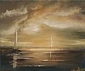 GUIDING LIGHTHOUSE by Hayley Huckson at Ross's Online Art Auctions