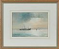 KLLYS COAL BOAT by William A. Hume at Ross's Online Art Auctions