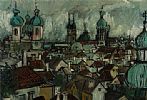ROOFTOPS by Gladys Maccabe HRUA at Ross's Online Art Auctions