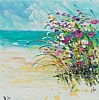 WILD FLOWERS IN THE SAND DUNES by Evelina Vine at Ross's Online Art Auctions