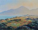GOLFING, ROYAL COUNTY DOWN by Hamilton Sloan at Ross's Online Art Auctions