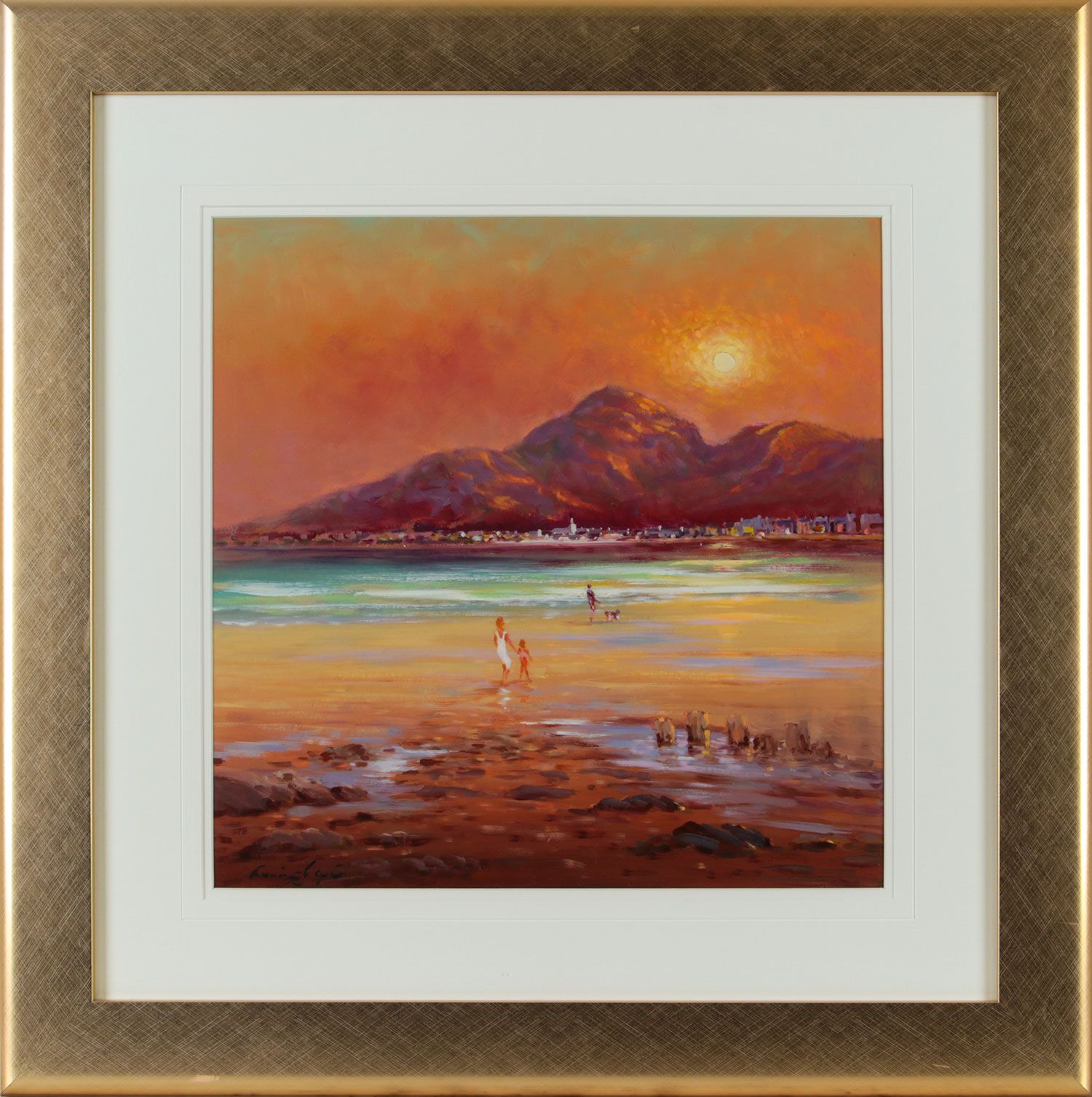 SUMMER EVENING, COUNTY DOWN by William Cunningham at Ross's Online Art Auctions