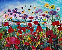 WILD SUMMER BLOSSOMS by Evelina Vine at Ross's Online Art Auctions