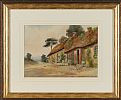 COTTAGES, SHAUGHNOSTOWN by Ernest Hanford at Ross's Online Art Auctions