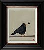 THE BLACKBIRD AND THE BEE by Vivek Mandalia at Ross's Online Art Auctions