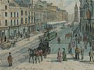 HIGH STREET , BELFAST, 1880 by John Donaldson at Ross's Online Art Auctions